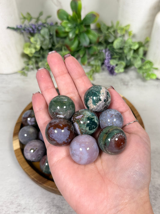 Ocean Jasper Mini Spheres - Intuitively Chosen