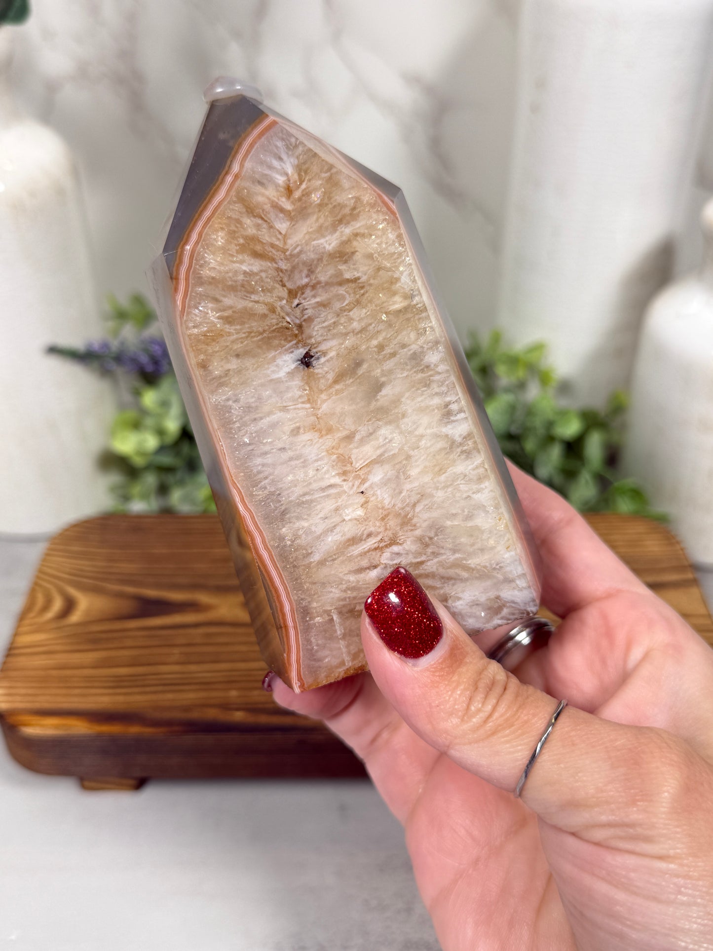Carnelian Agate Tower - A