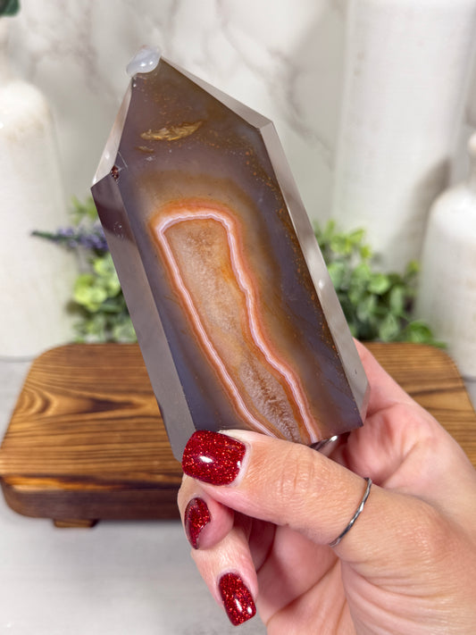 Carnelian Agate Tower - A