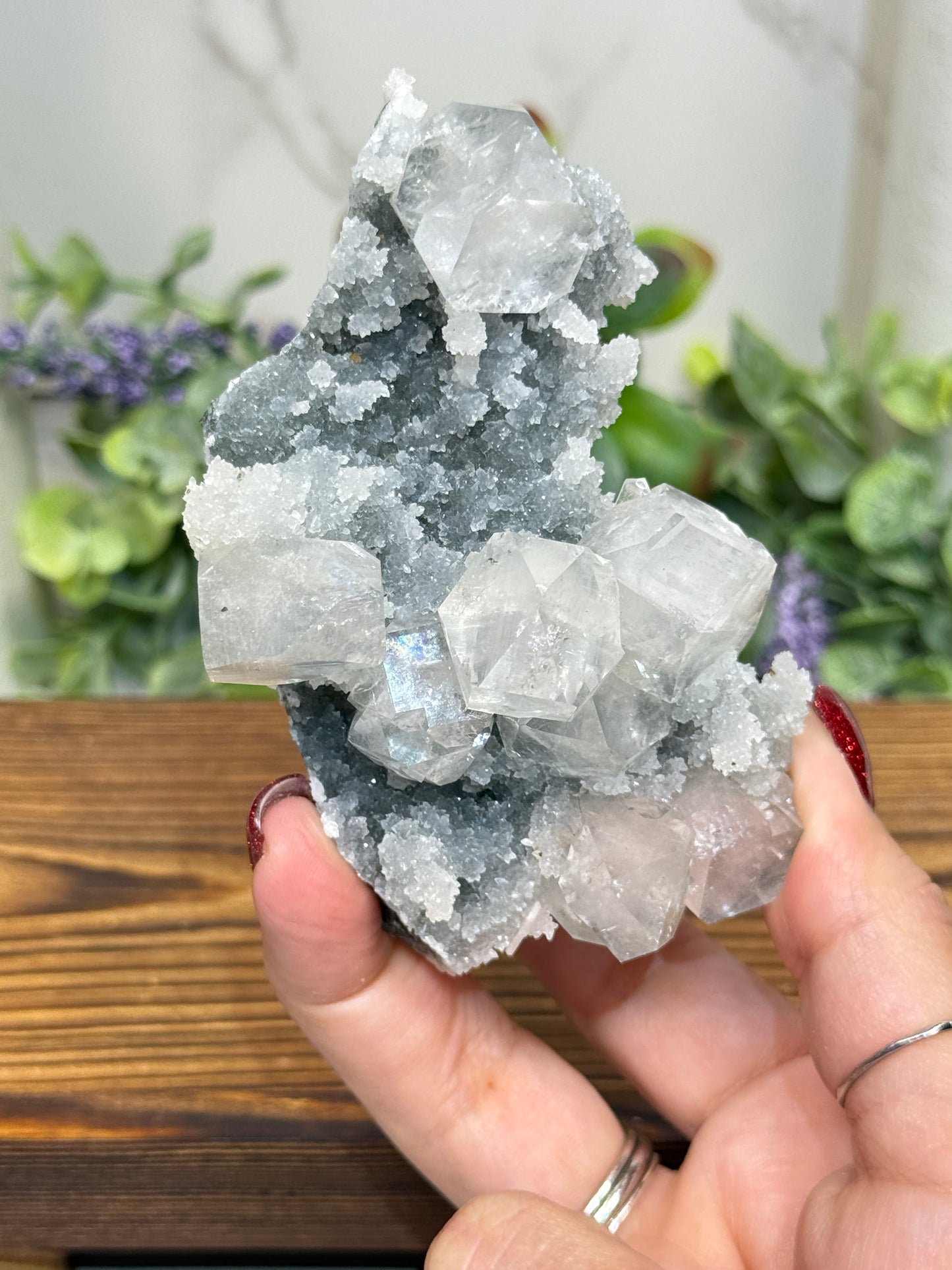 Diamond Apophyllite + Stilbite from India