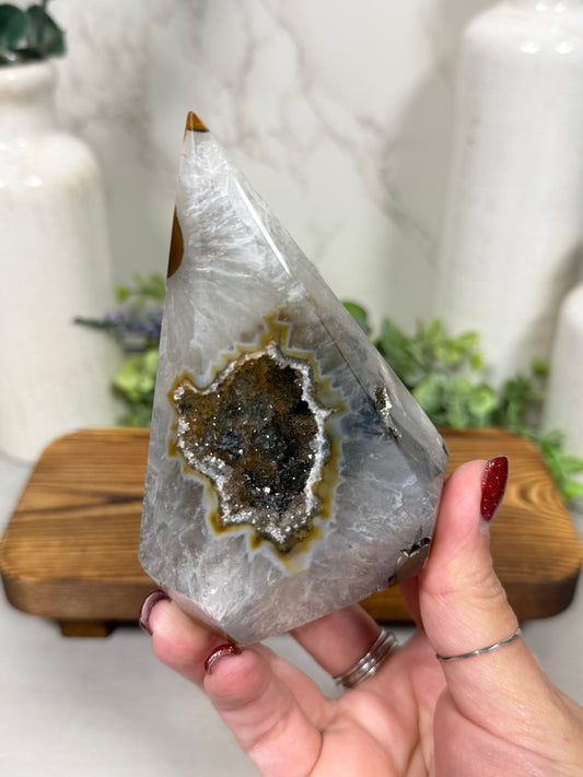 Druzy Agate Teardrops