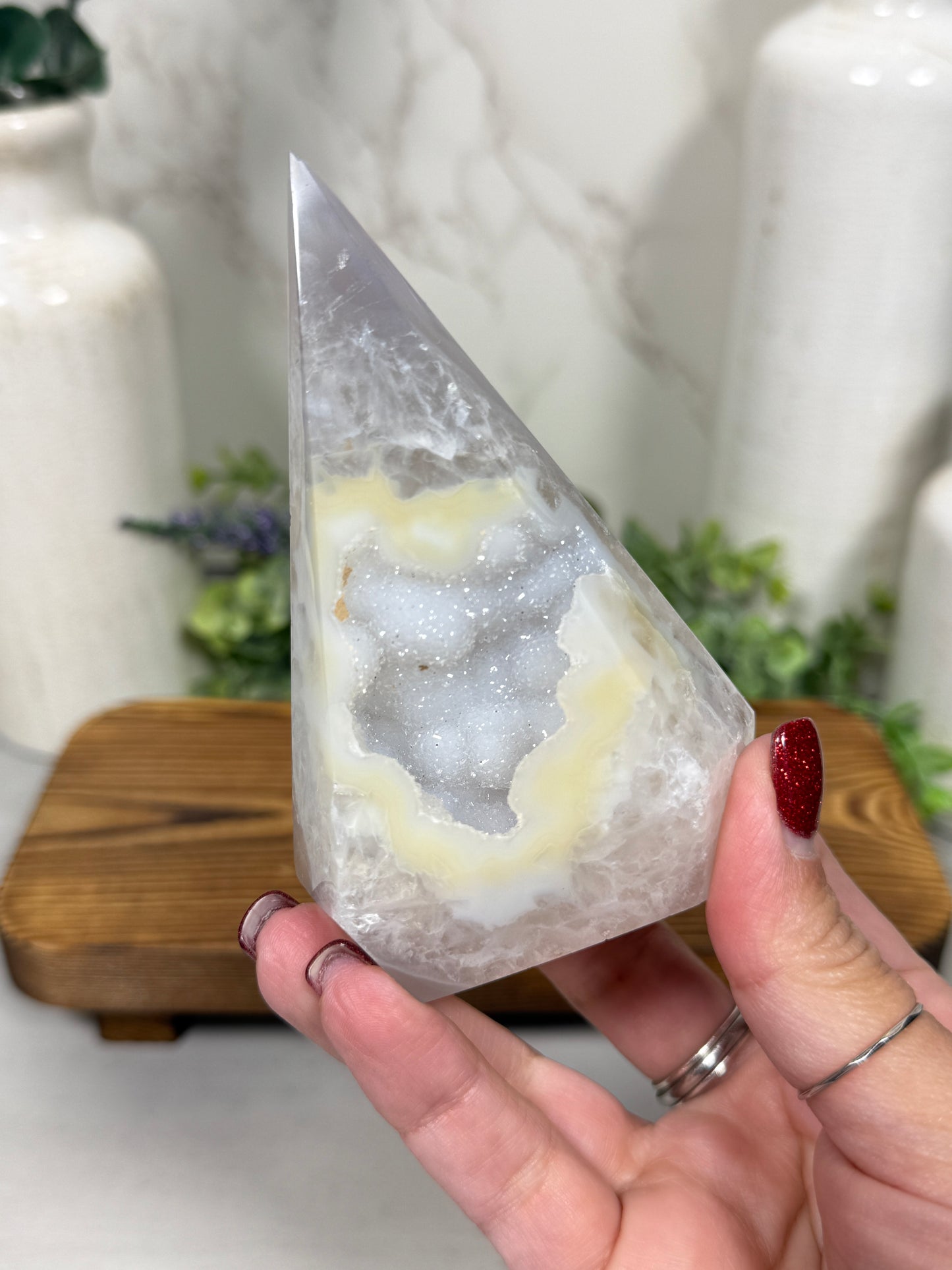 Druzy Agate Teardrops