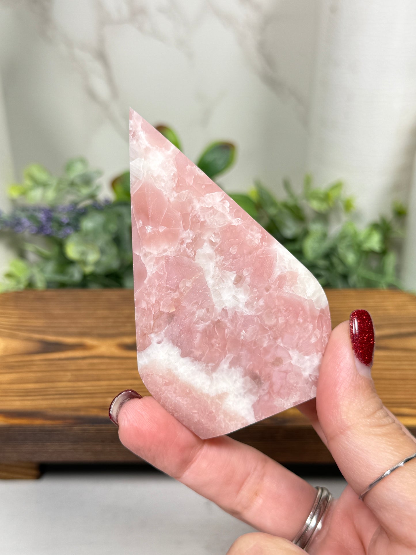 Pink Opal Teardrops