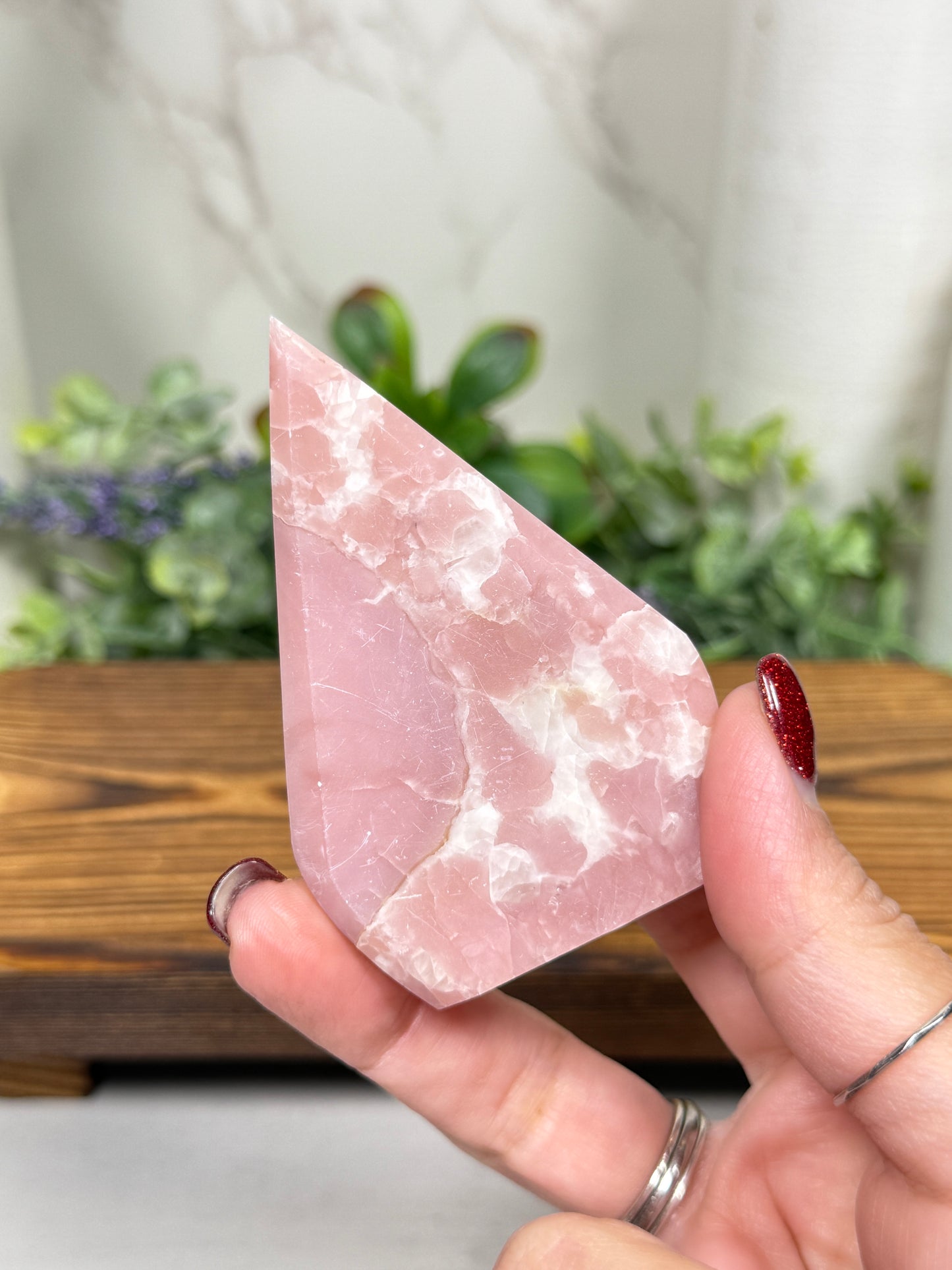 Pink Opal Teardrops