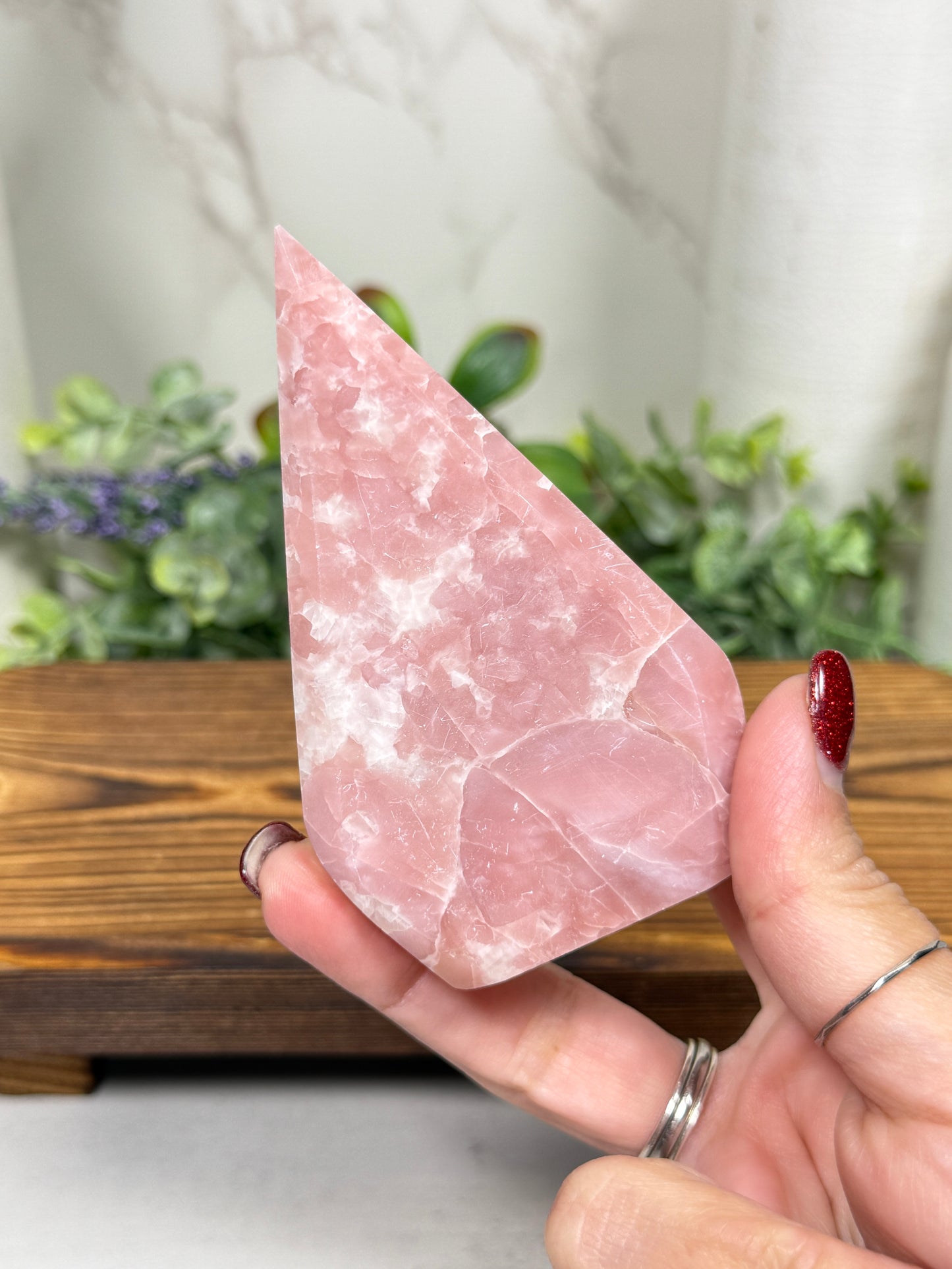 Pink Opal Teardrops