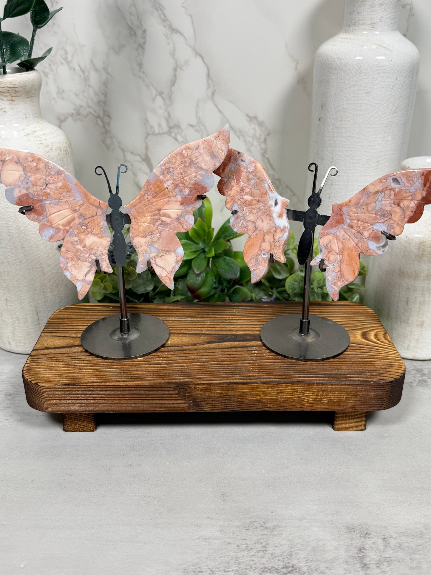 Cotton Candy Agate Wings