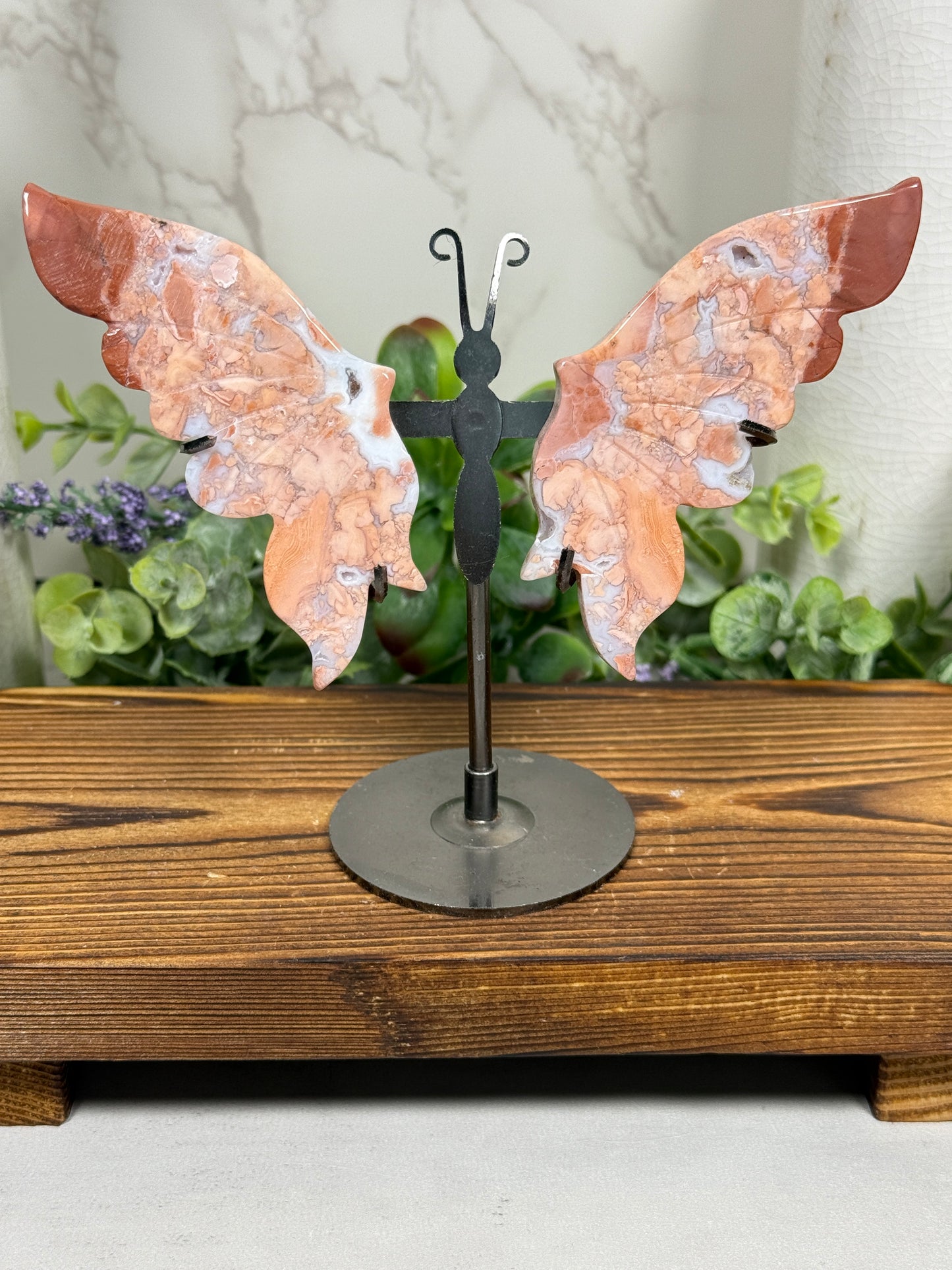 Cotton Candy Agate Wings