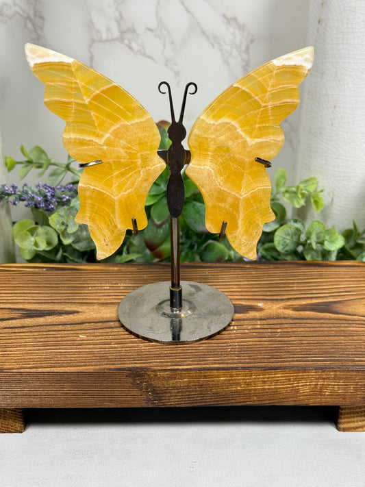 Orange Calcite Wings