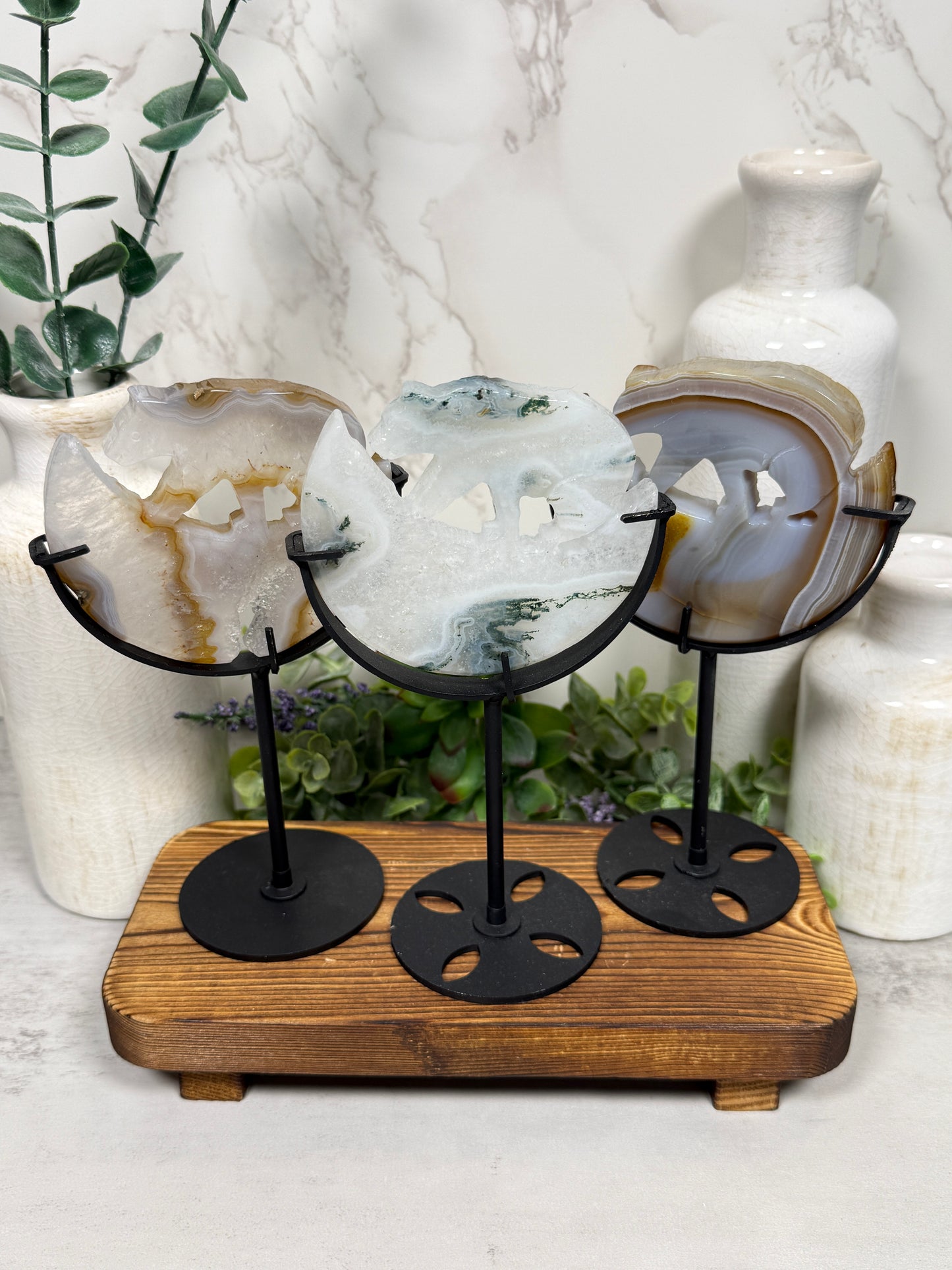 Druzy Bear on Stand