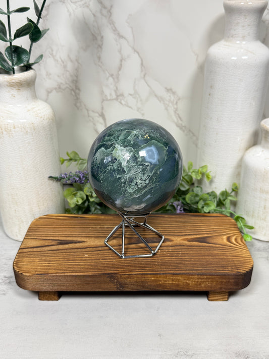 Moss Agate Sphere - D
