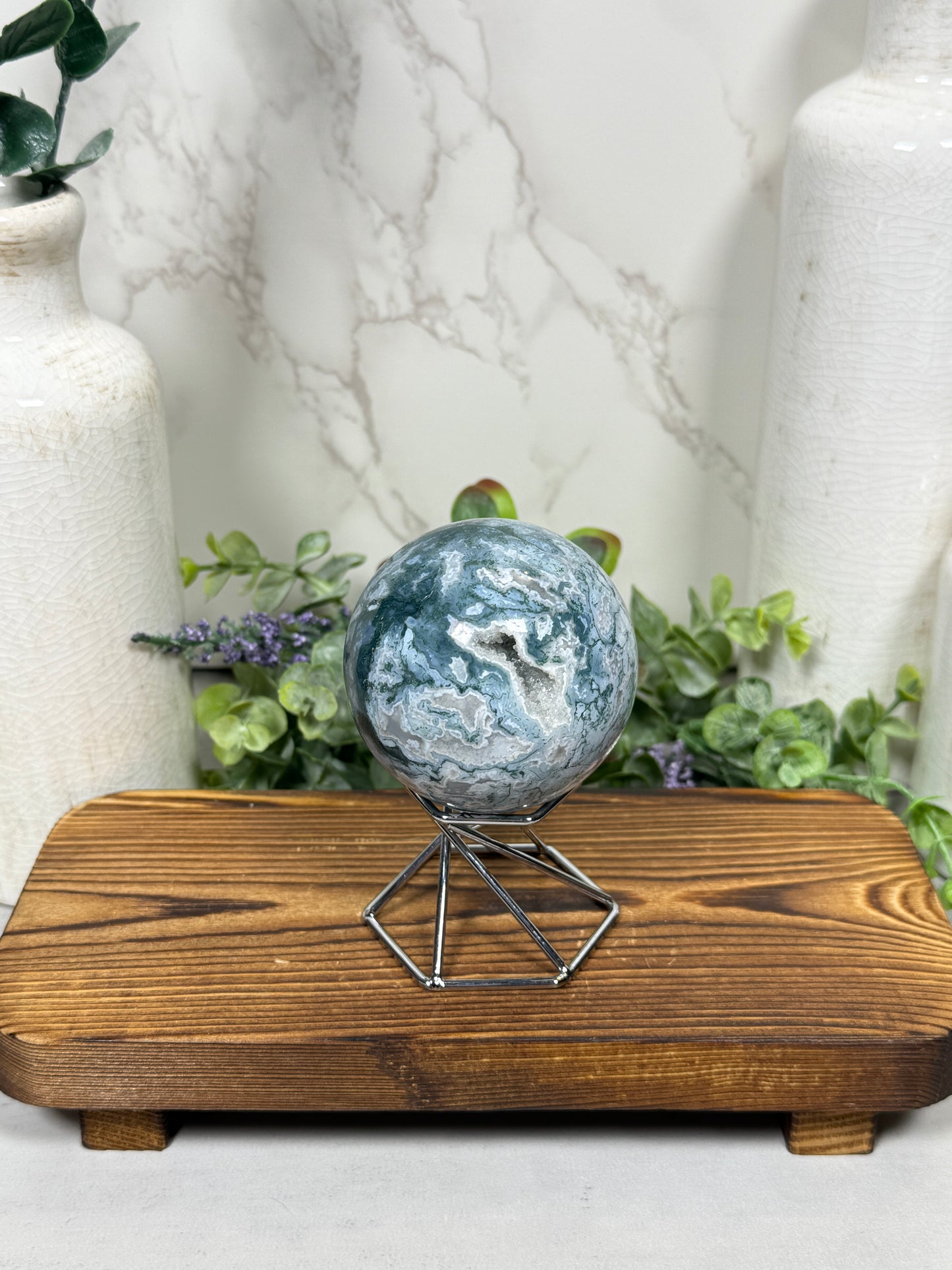 Moss Agate Sphere - F