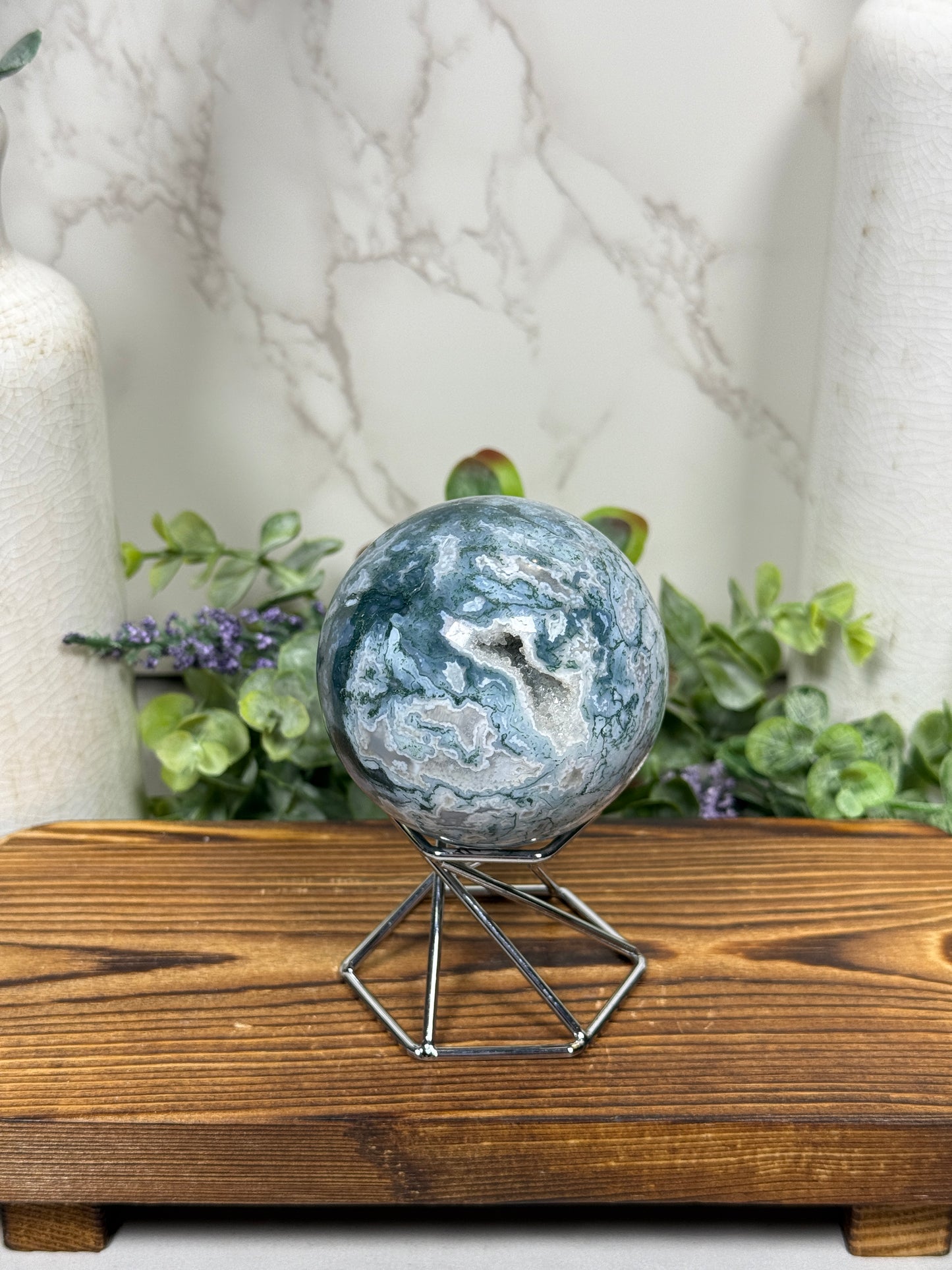 Moss Agate Sphere - F