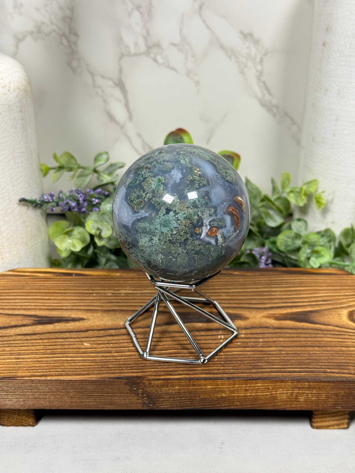 Moss Agate Spheres - You Pick