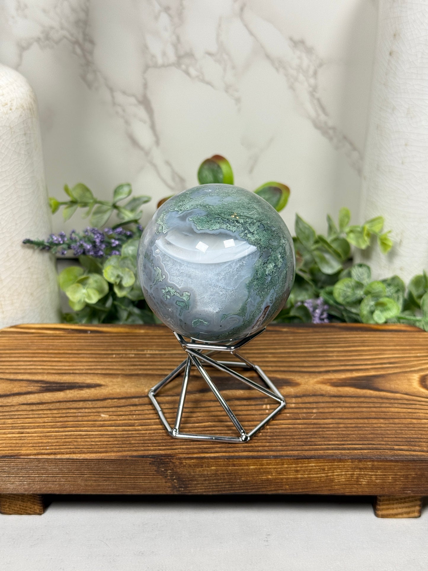 Moss Agate Spheres - You Pick