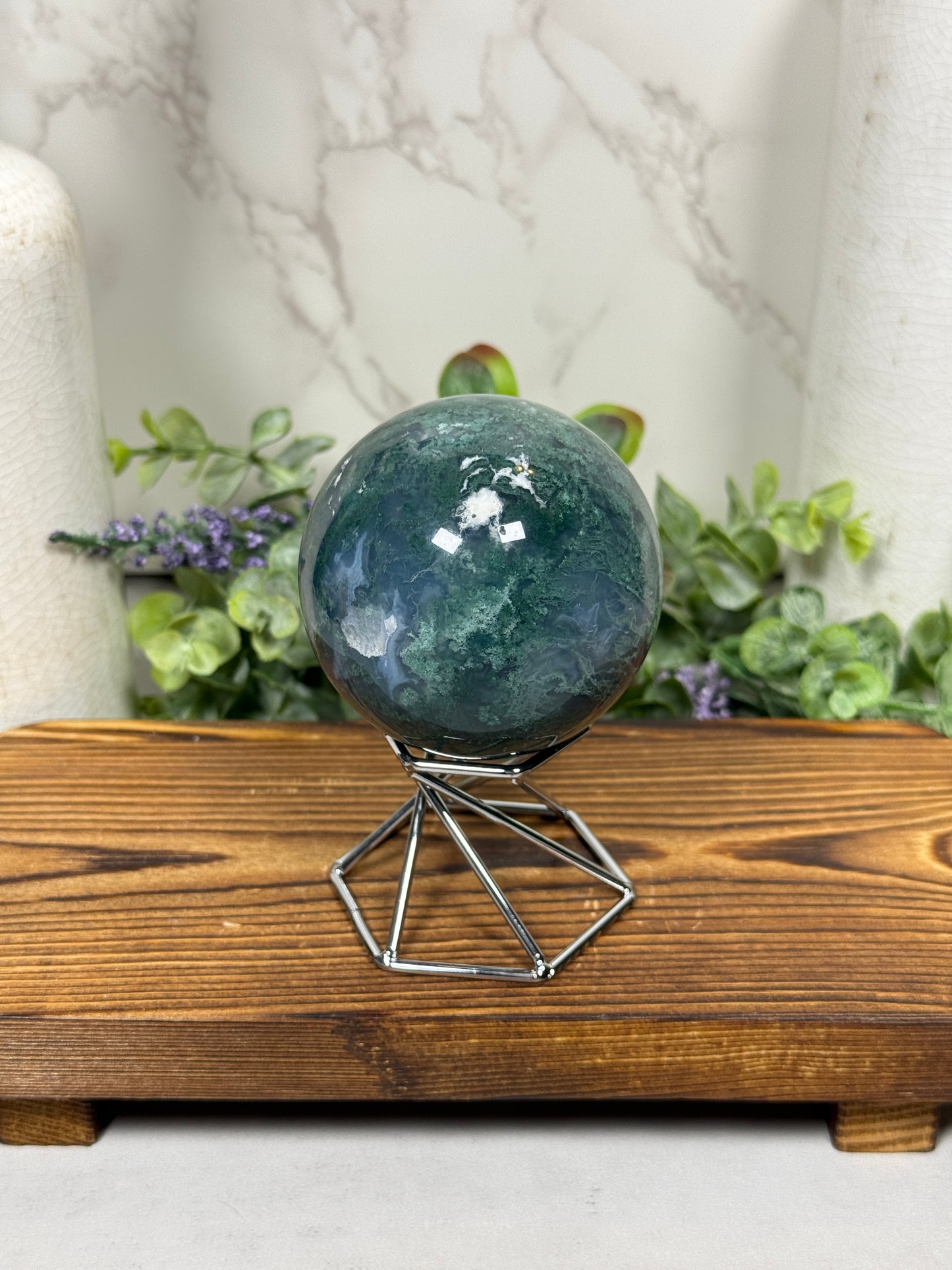 Moss Agate Spheres - You Pick