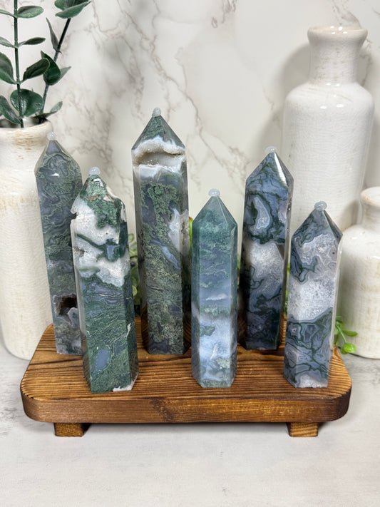 Moss Agate Towers - You Pick