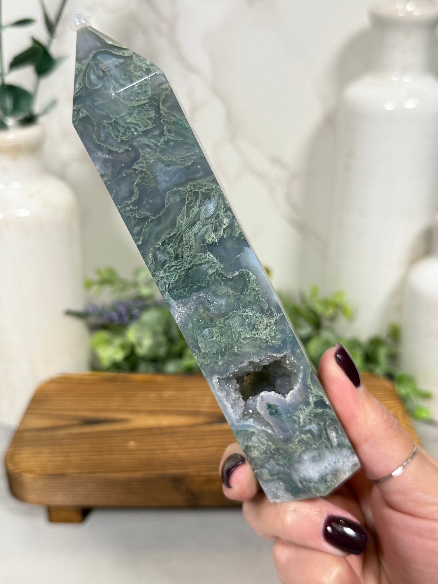 Moss Agate Towers - You Pick