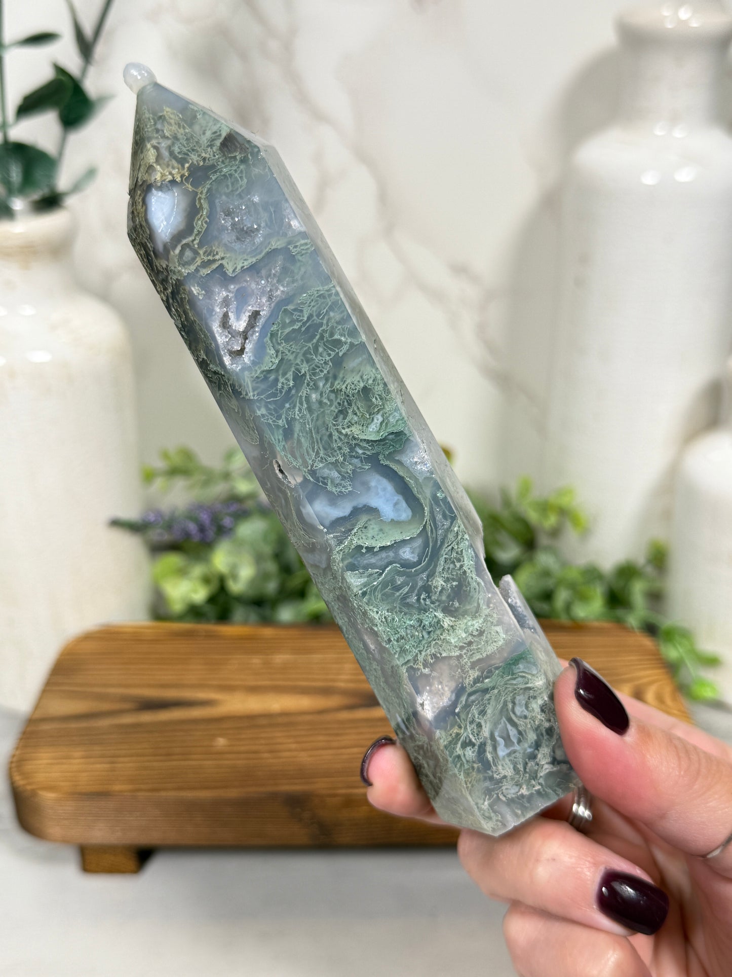 Moss Agate Towers - You Pick