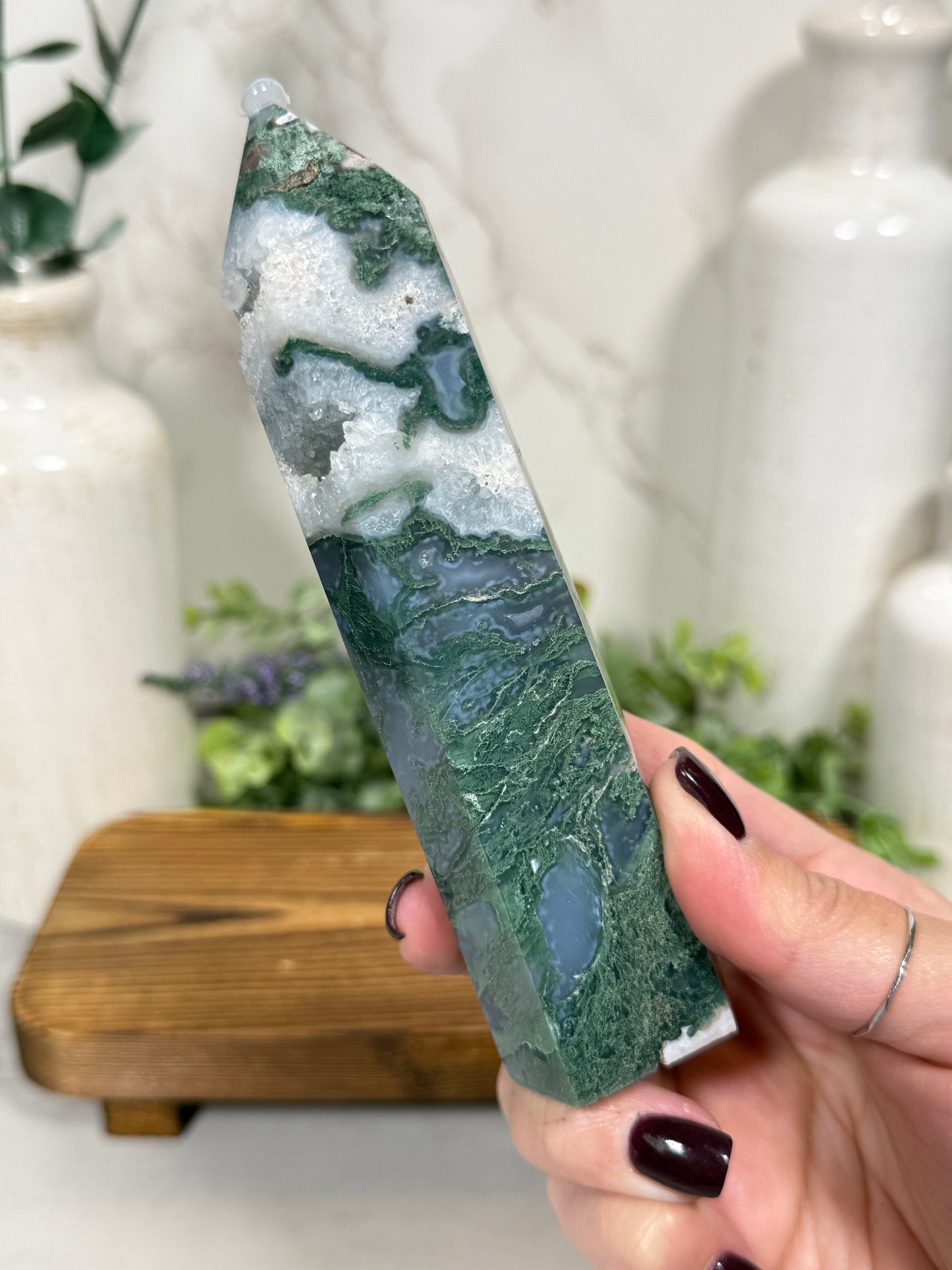 Moss Agate Towers - You Pick