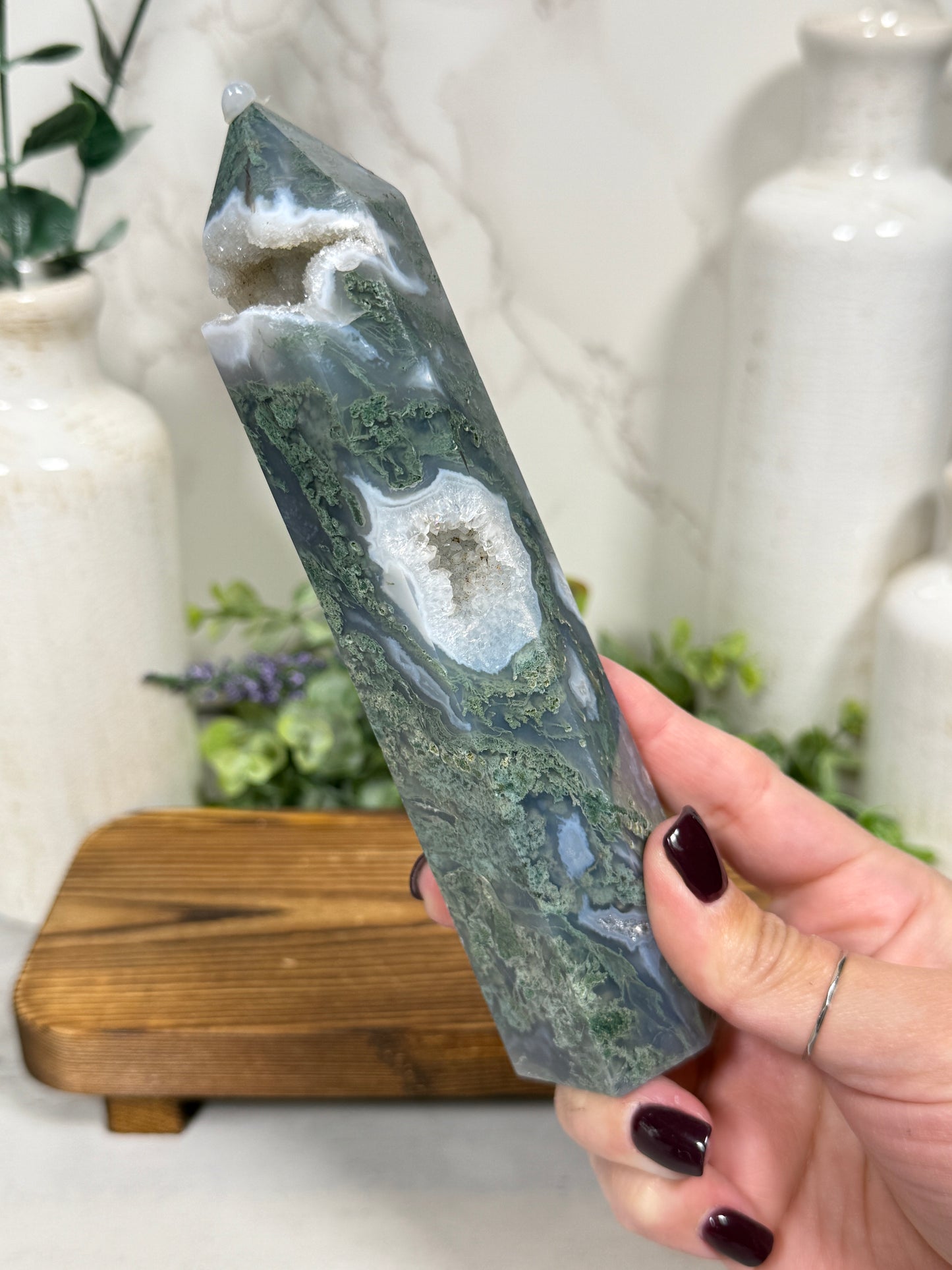 Moss Agate Towers - You Pick
