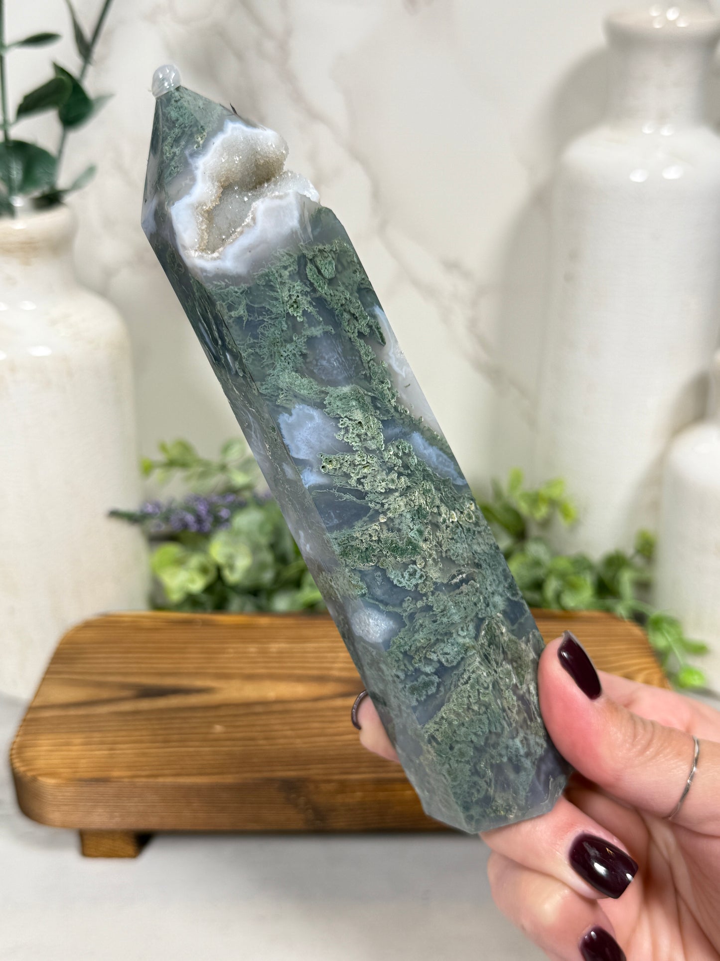 Moss Agate Towers - You Pick