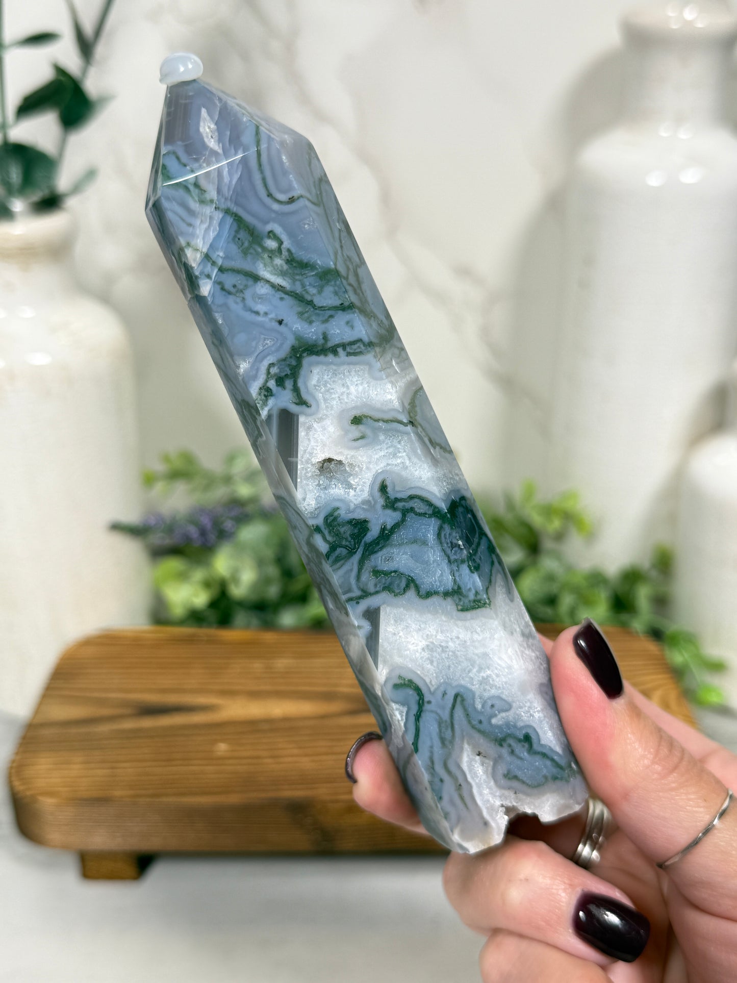 Moss Agate Towers - You Pick