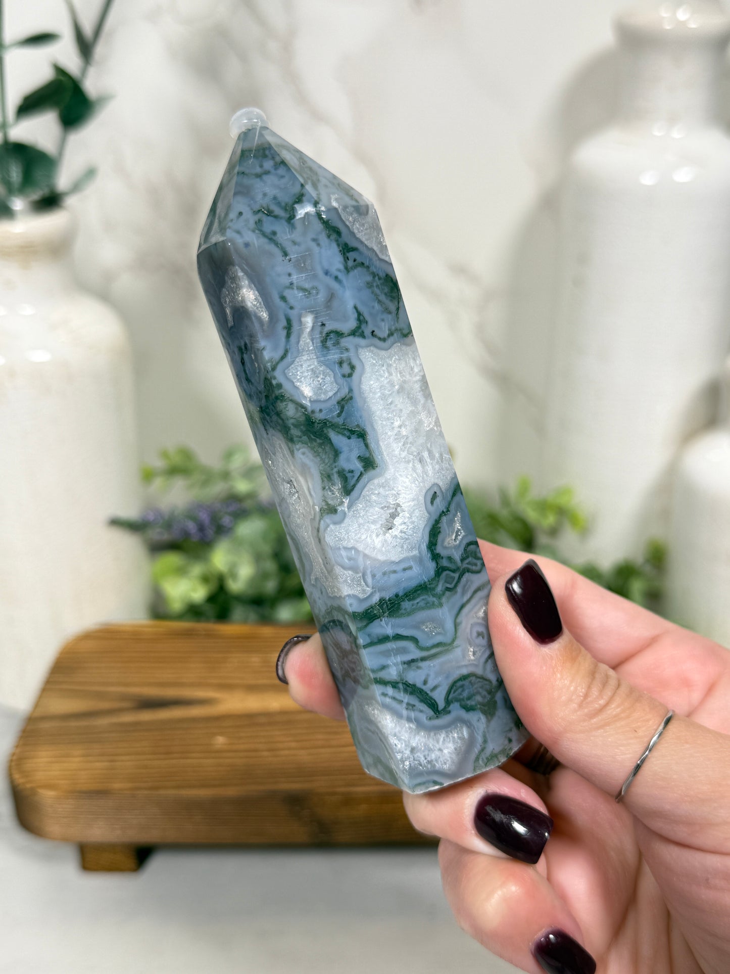 Moss Agate Towers - You Pick