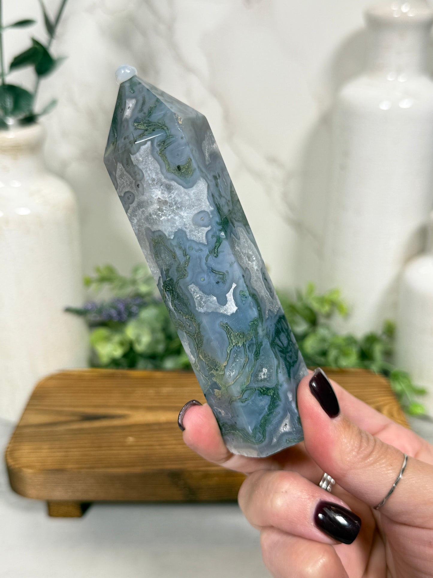 Moss Agate Towers - You Pick