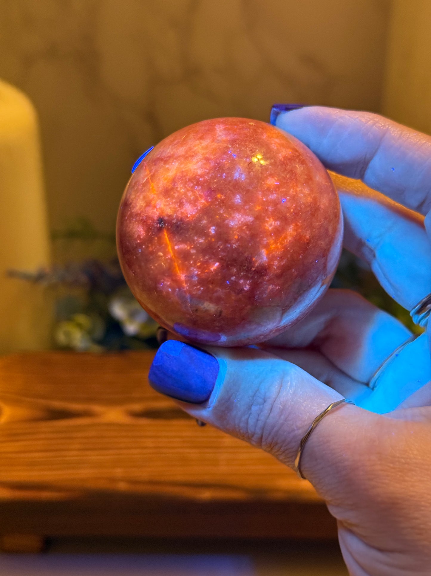 Thulite Spheres (UV)