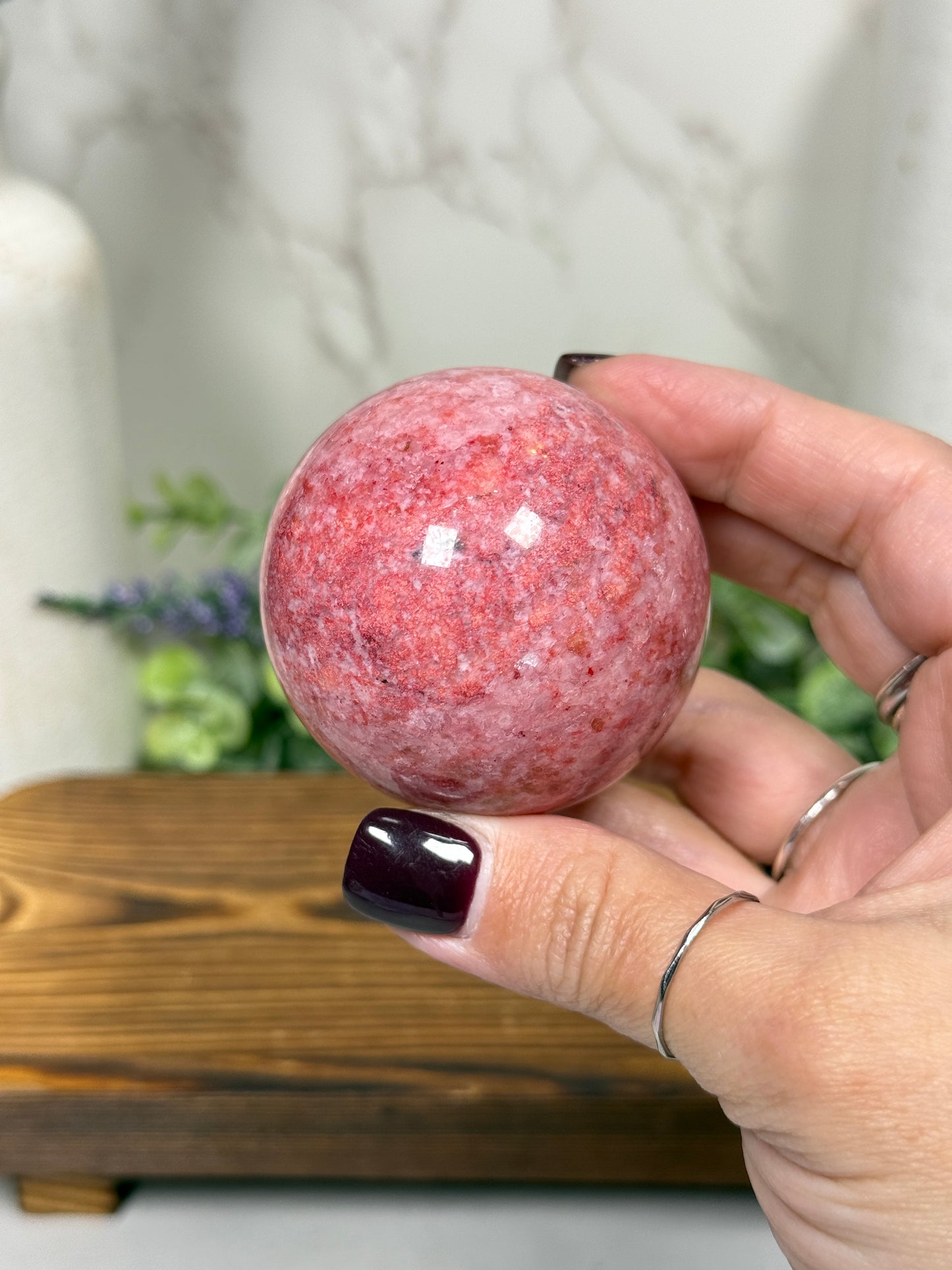 Thulite Spheres (UV)