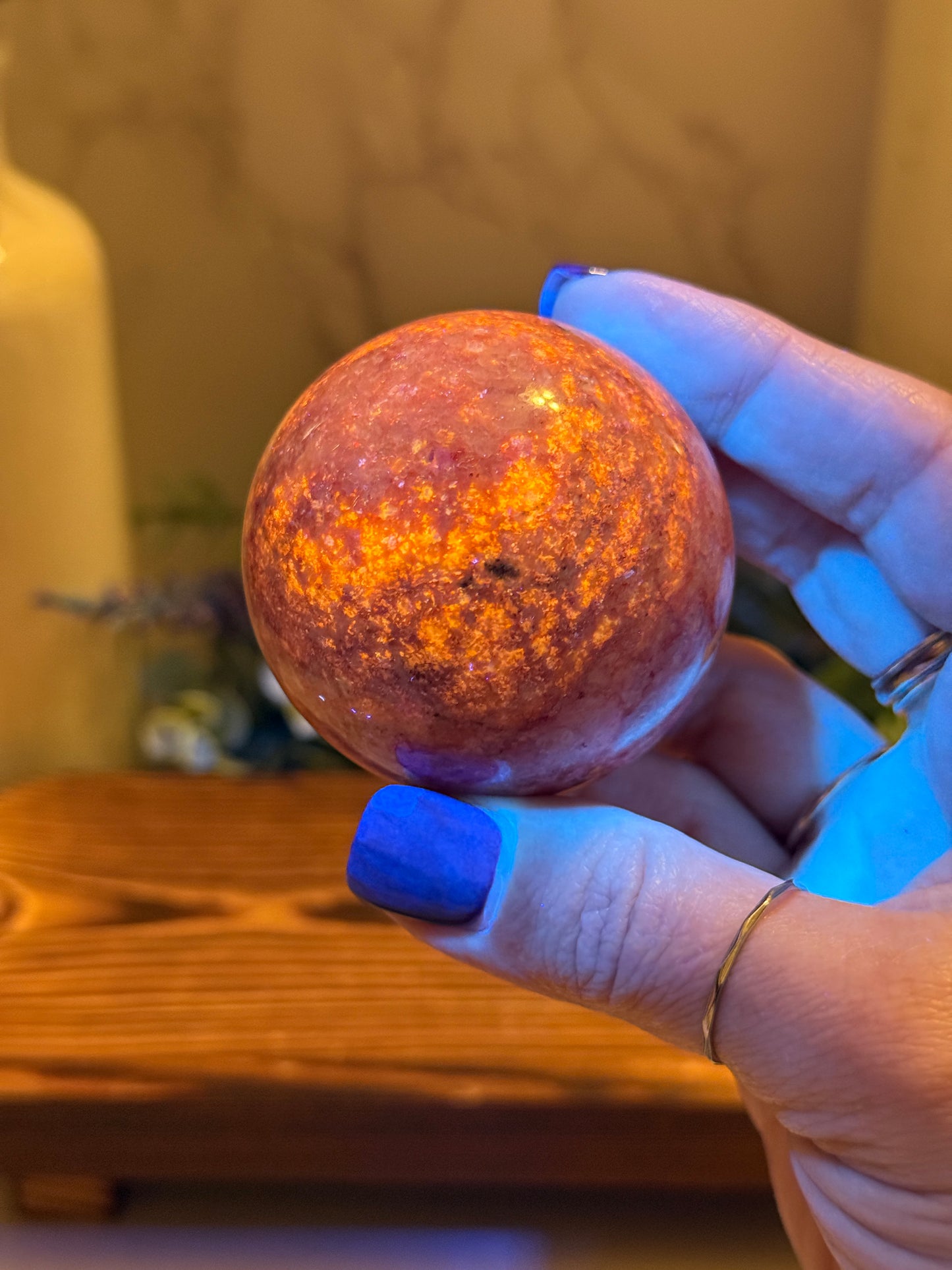 Thulite Spheres (UV)