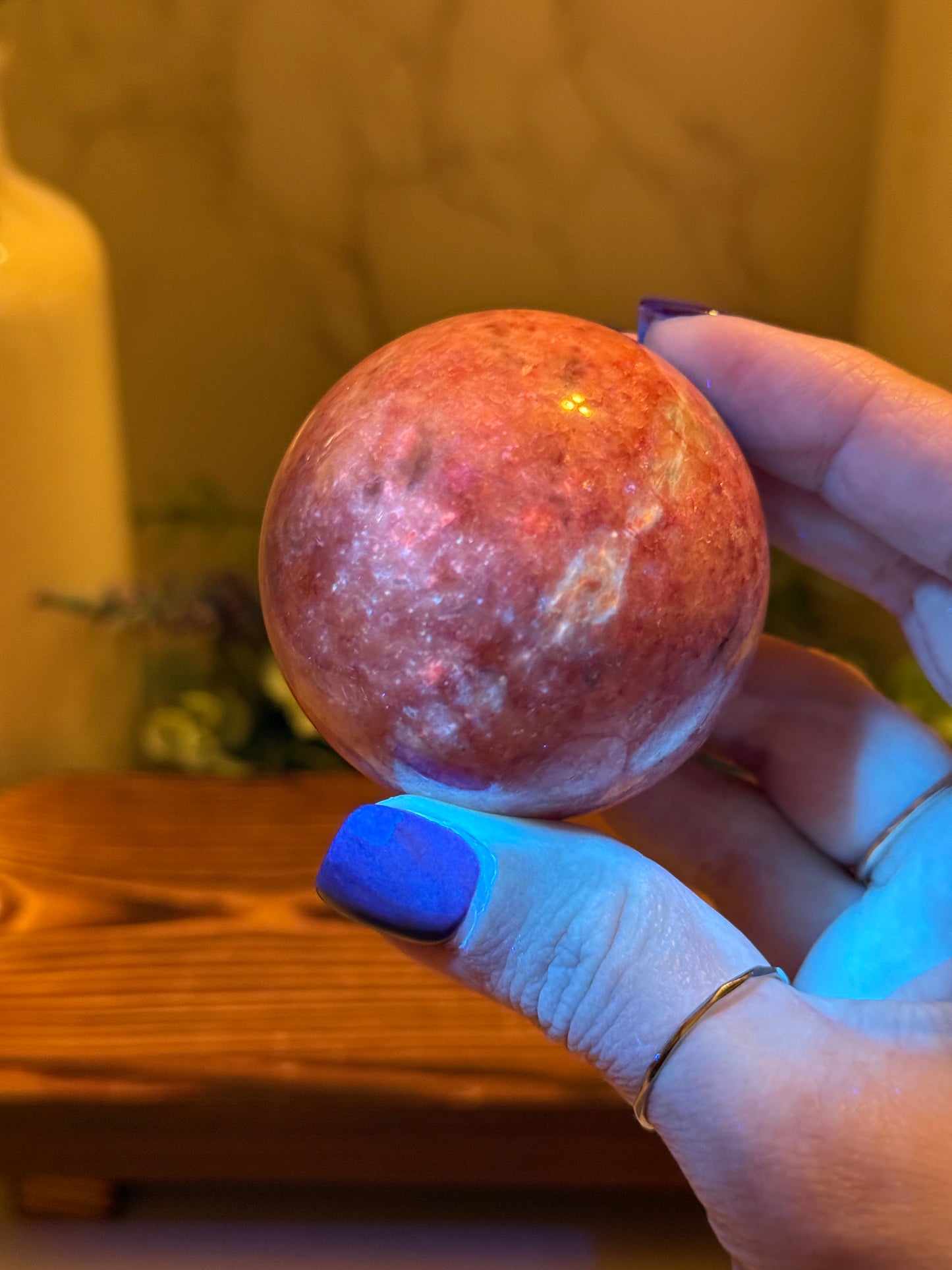 Thulite Spheres (UV)