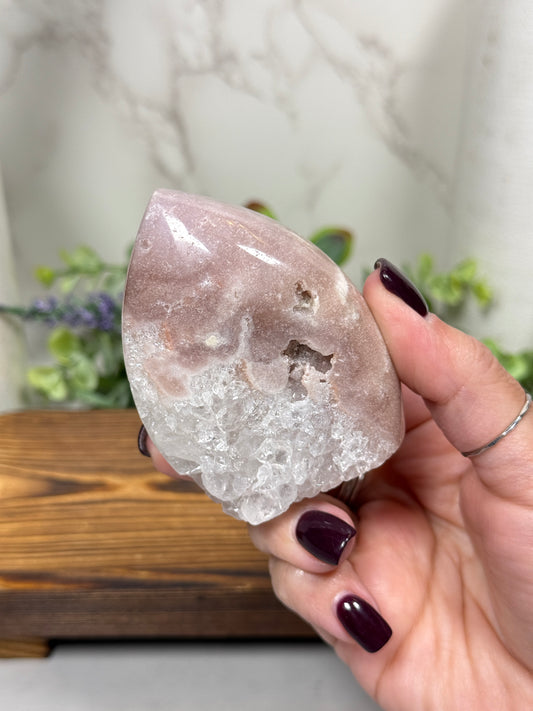 Pink Amethyst Teardrops