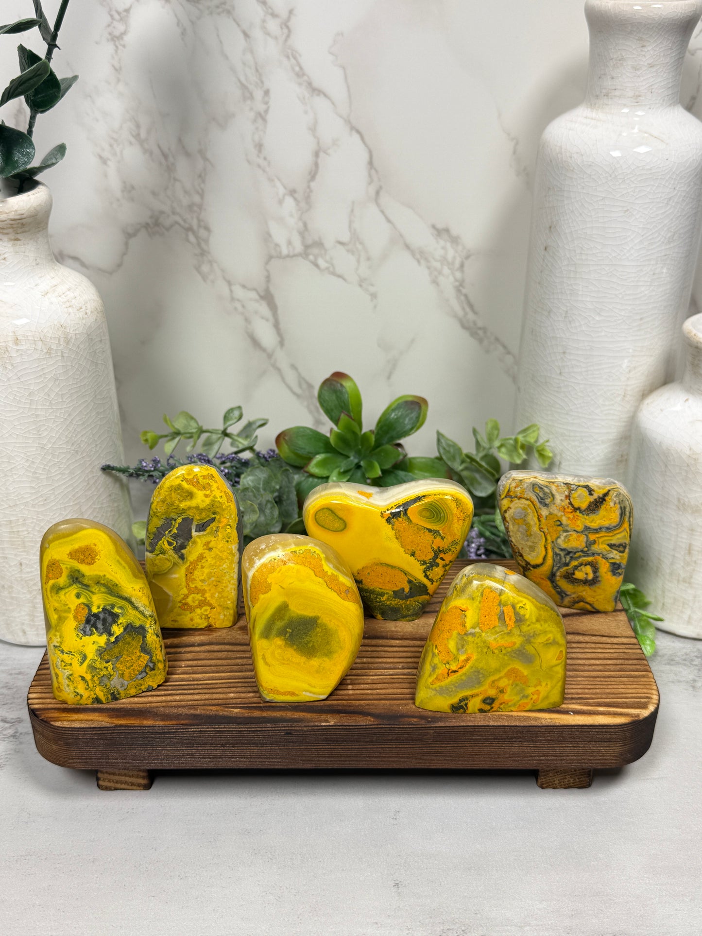 Bumble Bee Jasper Free Forms - You Pick
