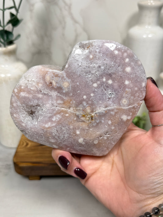 Pink Amethyst Hearts