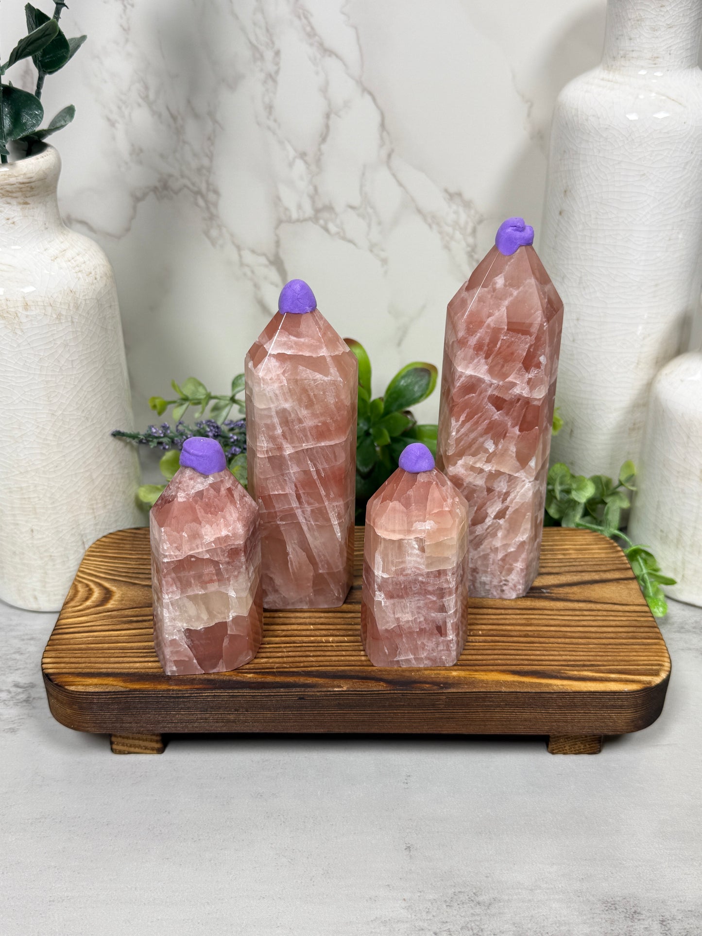 Pink Caribbean Calcite Towers