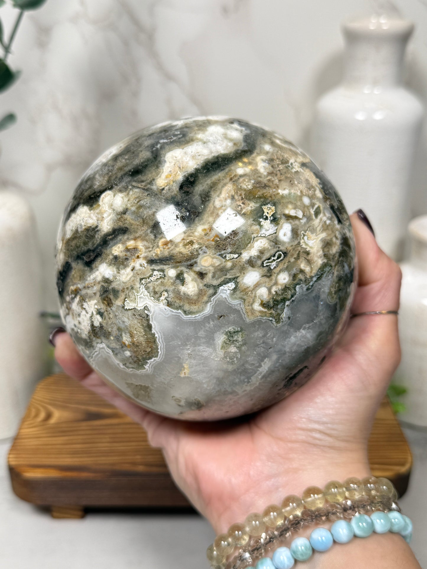 Ocean Jasper Sphere - XL
