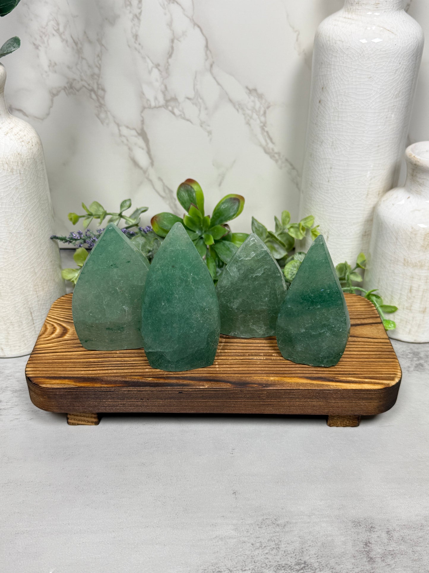 Green Aventurine Teardrops