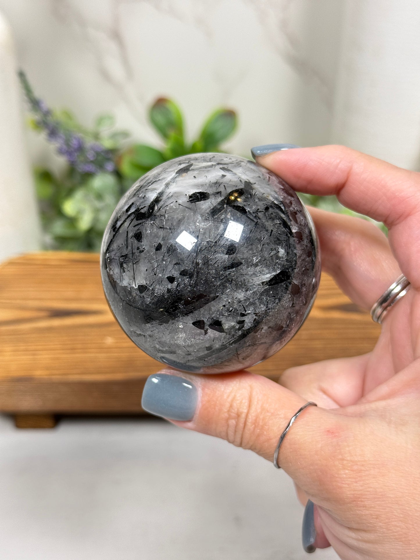 Black Tourmaline Spheres - You Pick