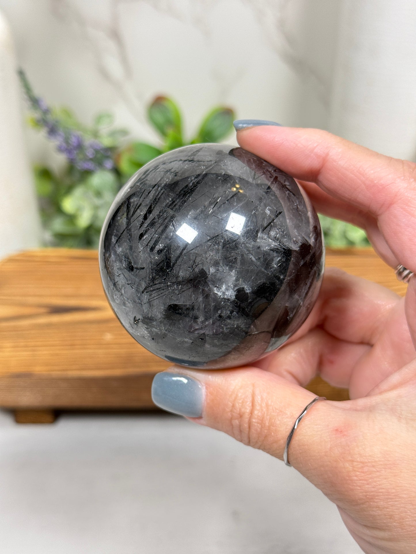 Black Tourmaline Spheres - You Pick