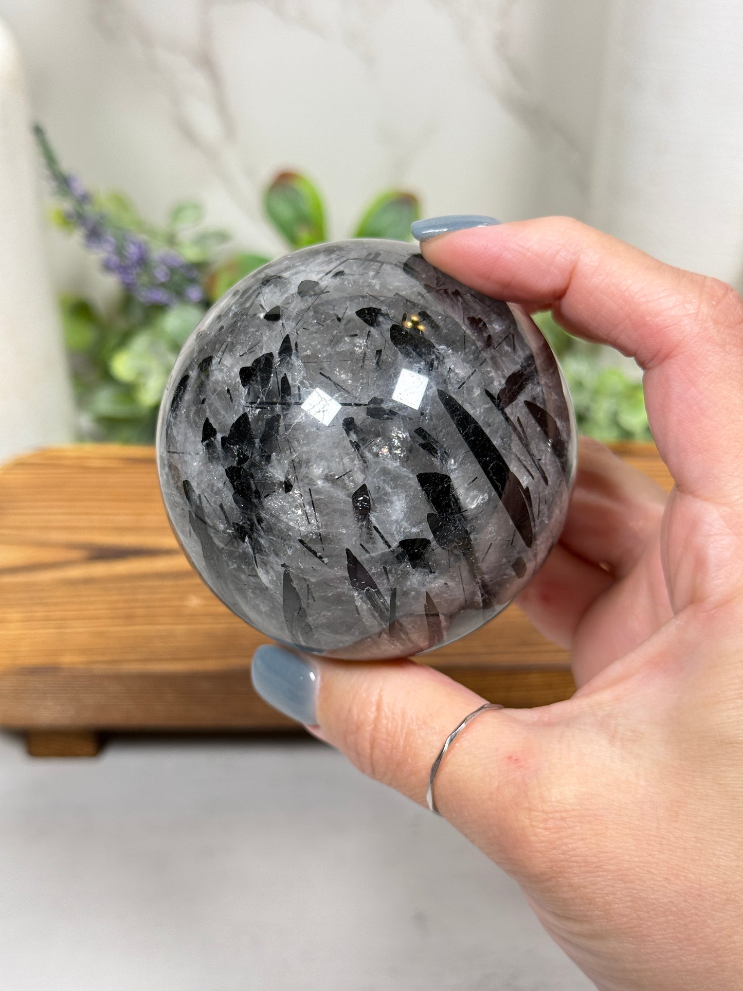 Black Tourmaline Spheres - You Pick