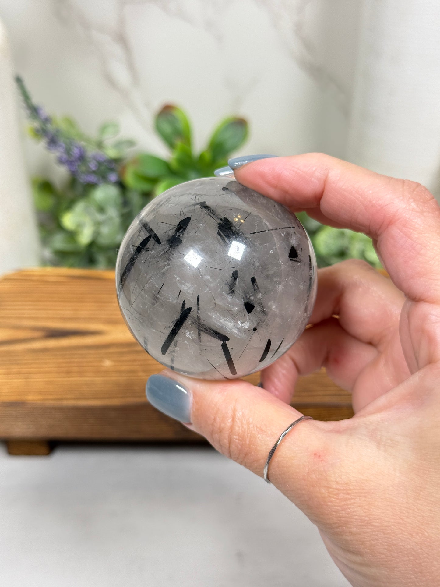 Black Tourmaline Spheres - You Pick