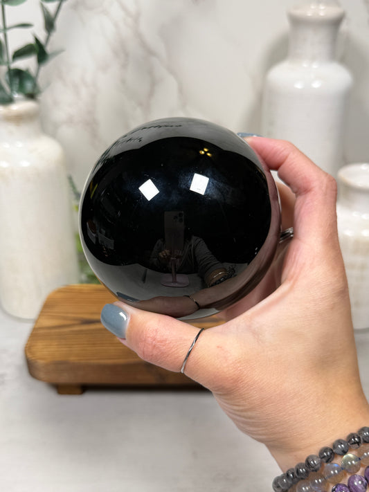 Black Obsidian Spheres