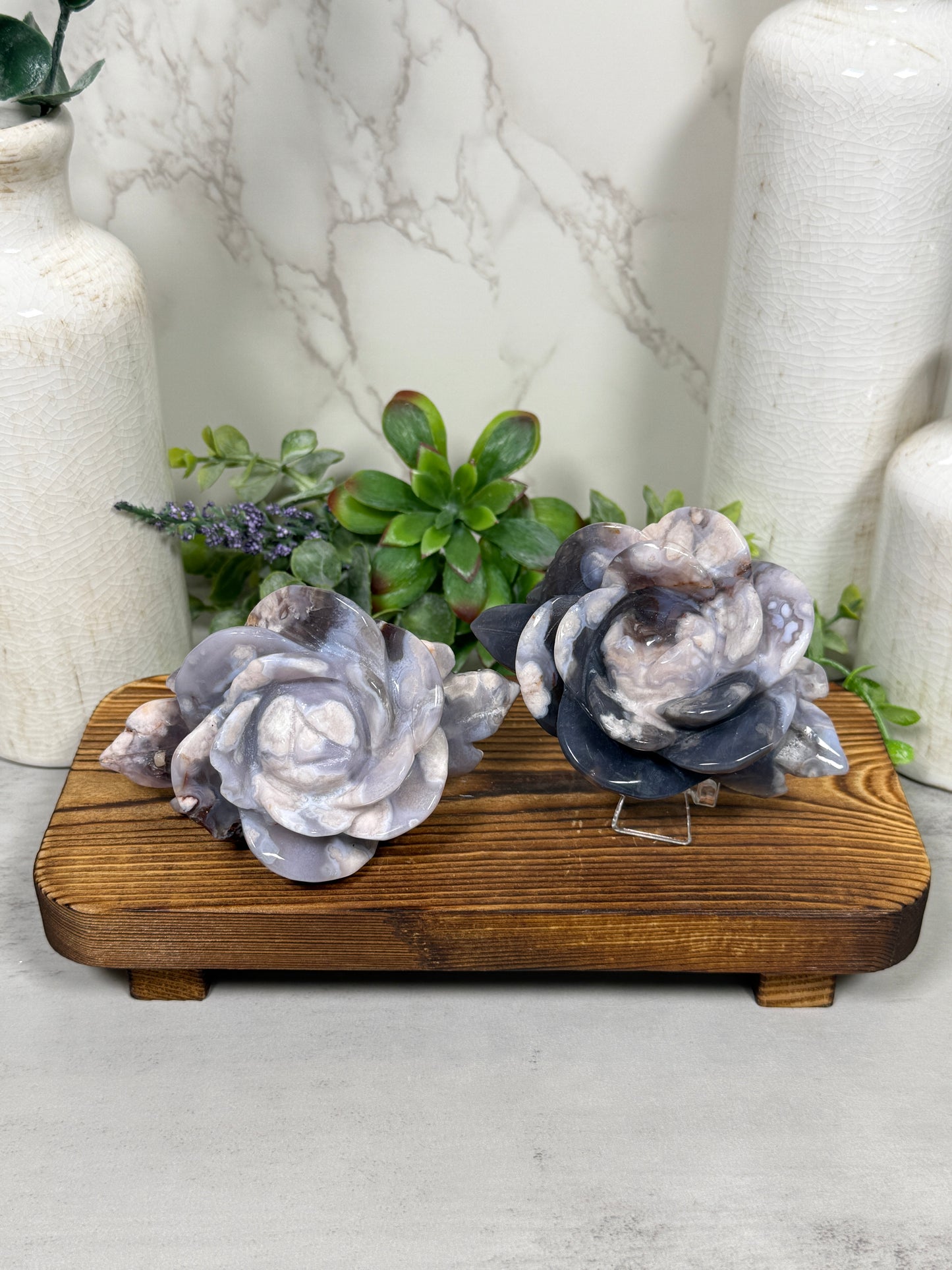Blue Flower Agate Flowers