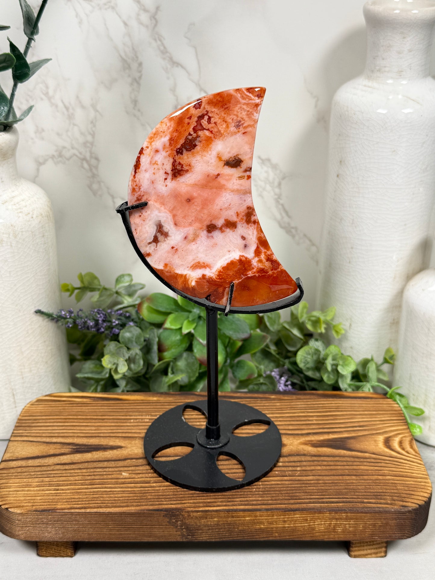 Carnelian Agate Luna | Moon