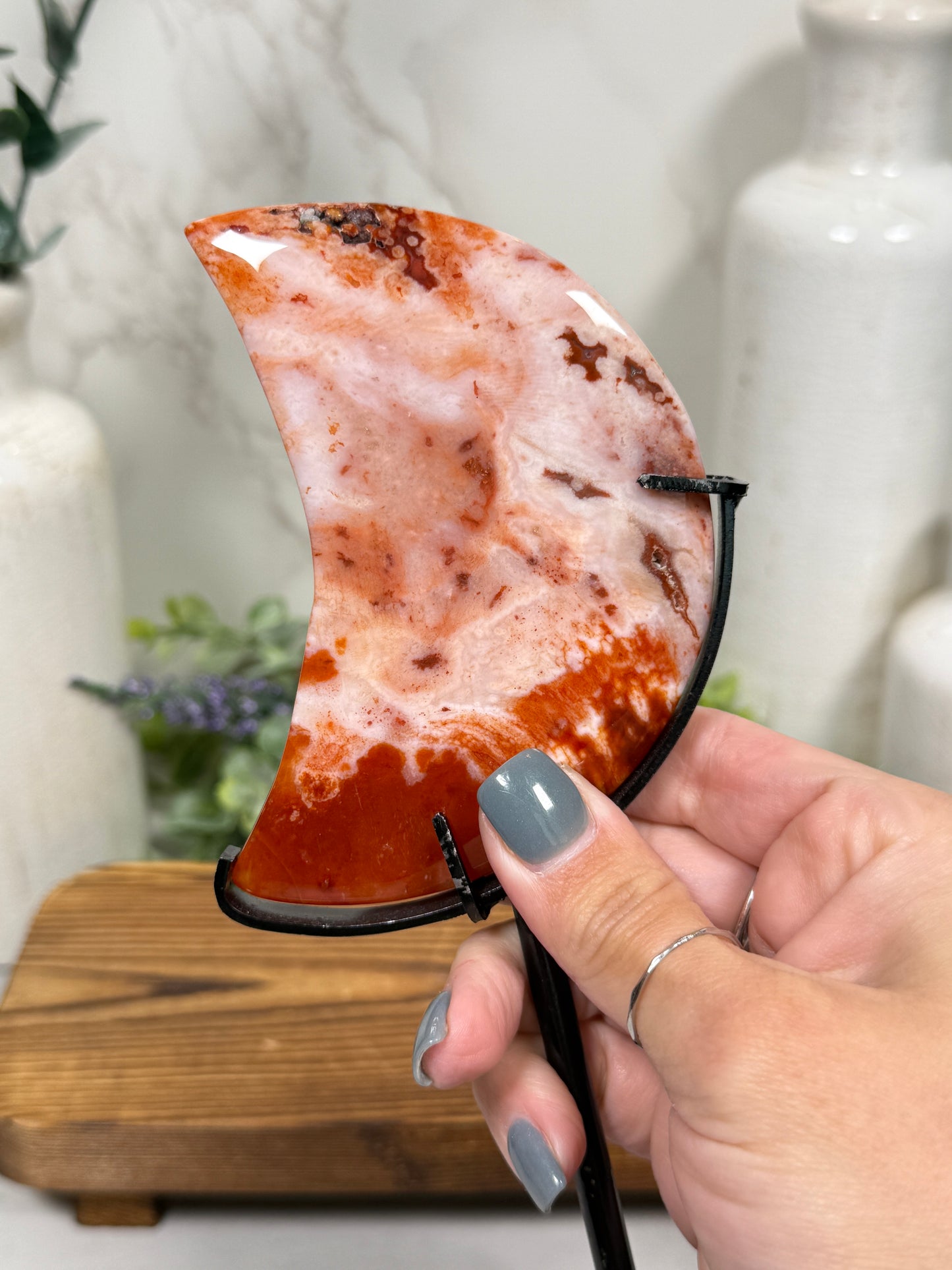 Carnelian Agate Luna | Moon