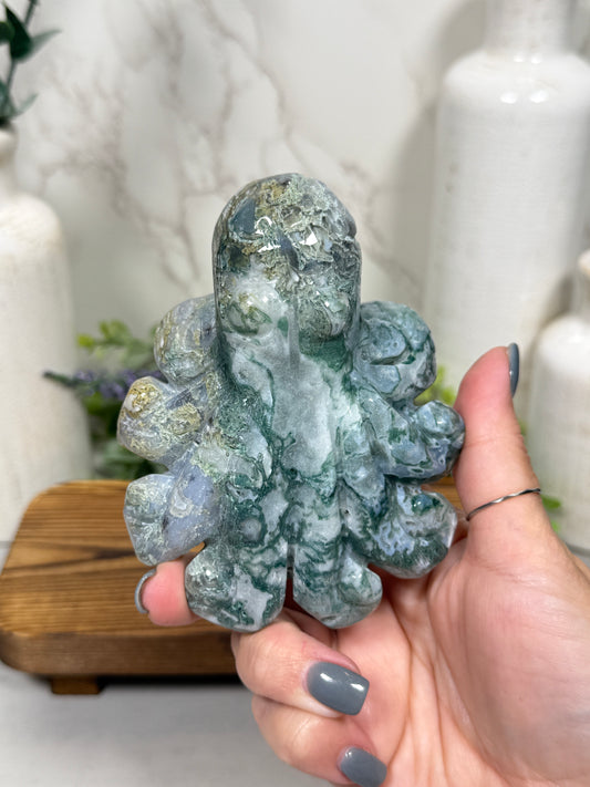Moss Agate Carvings