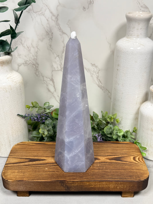 Blue Rose Quartz Tower