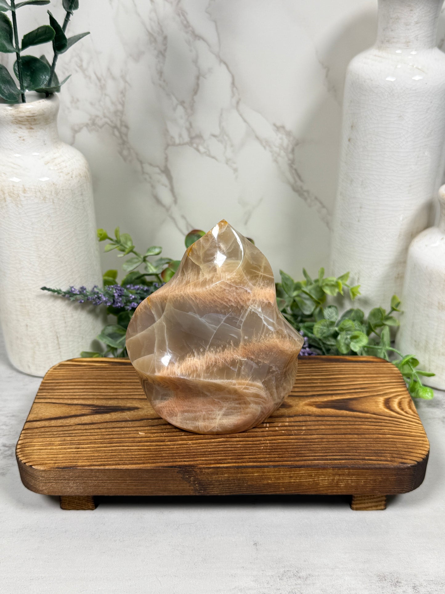 Peach Moonstone Flame