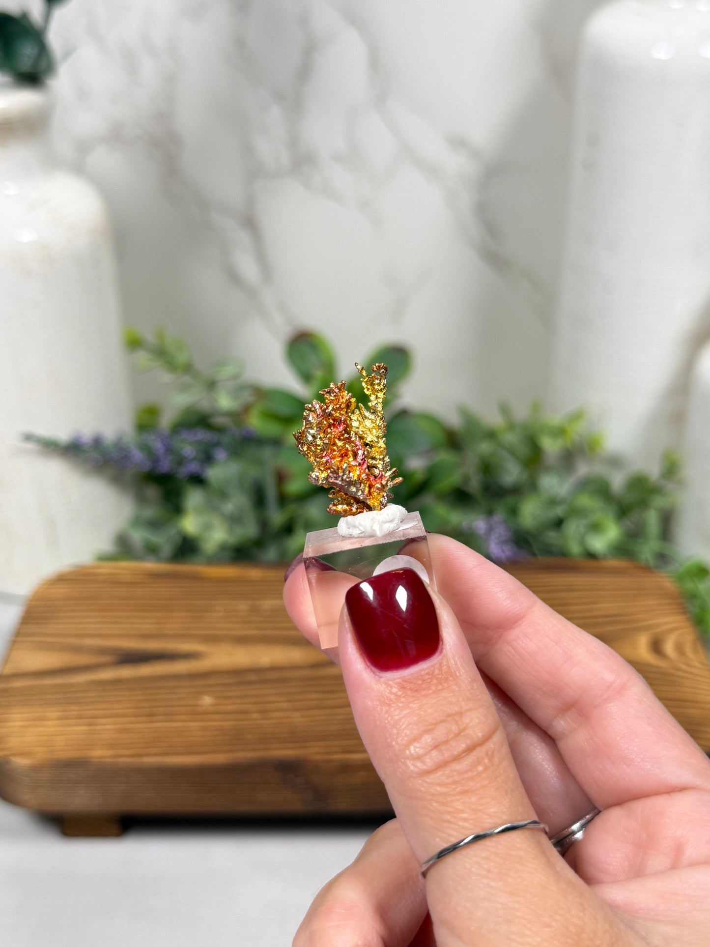 Colorful Copper Specimen from Hunan Province, China